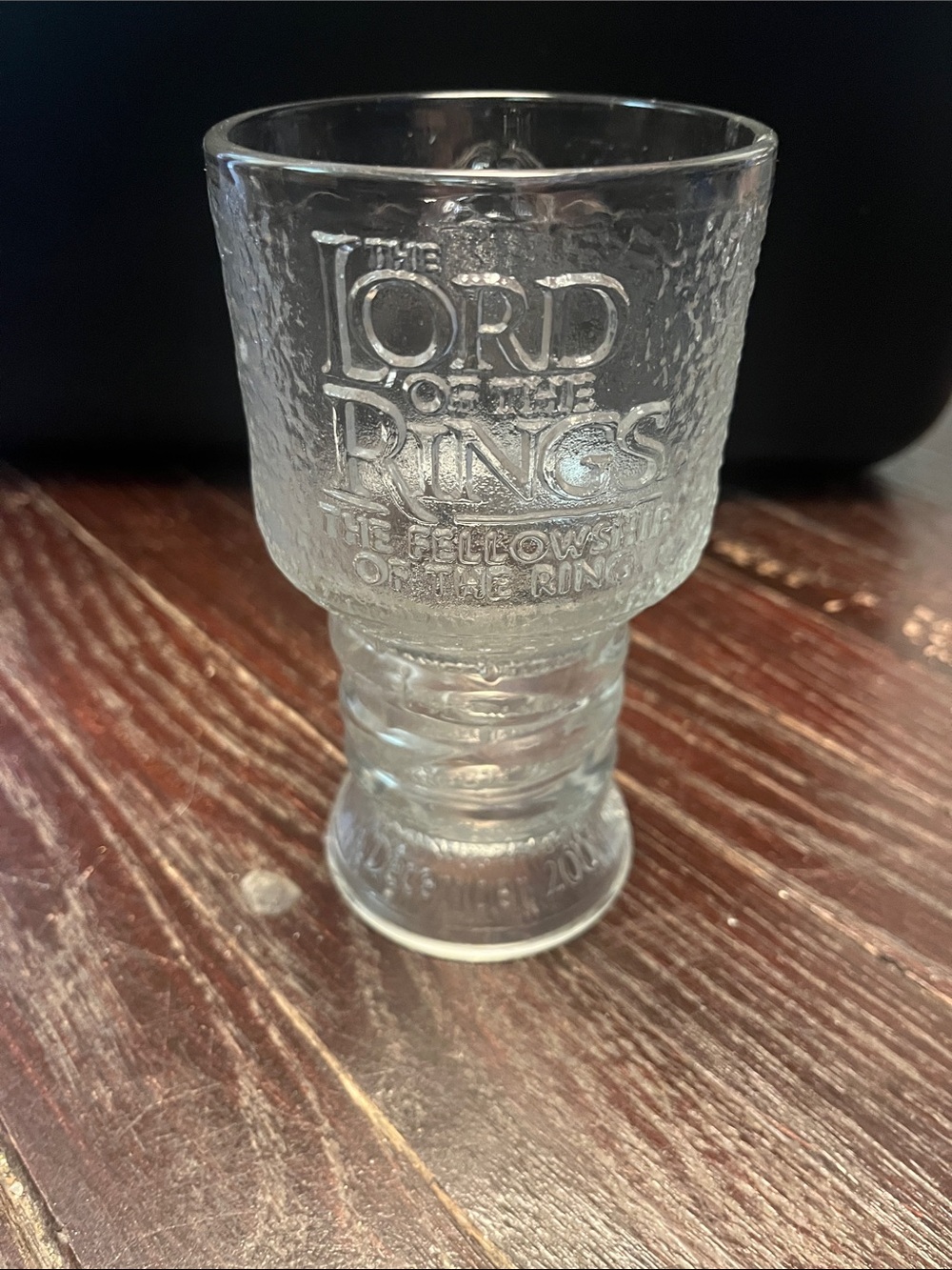 Lord Of The Rings Glass Glads Goblet